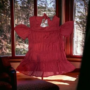 Kate & Mallory M cold shoulder blouse​​​